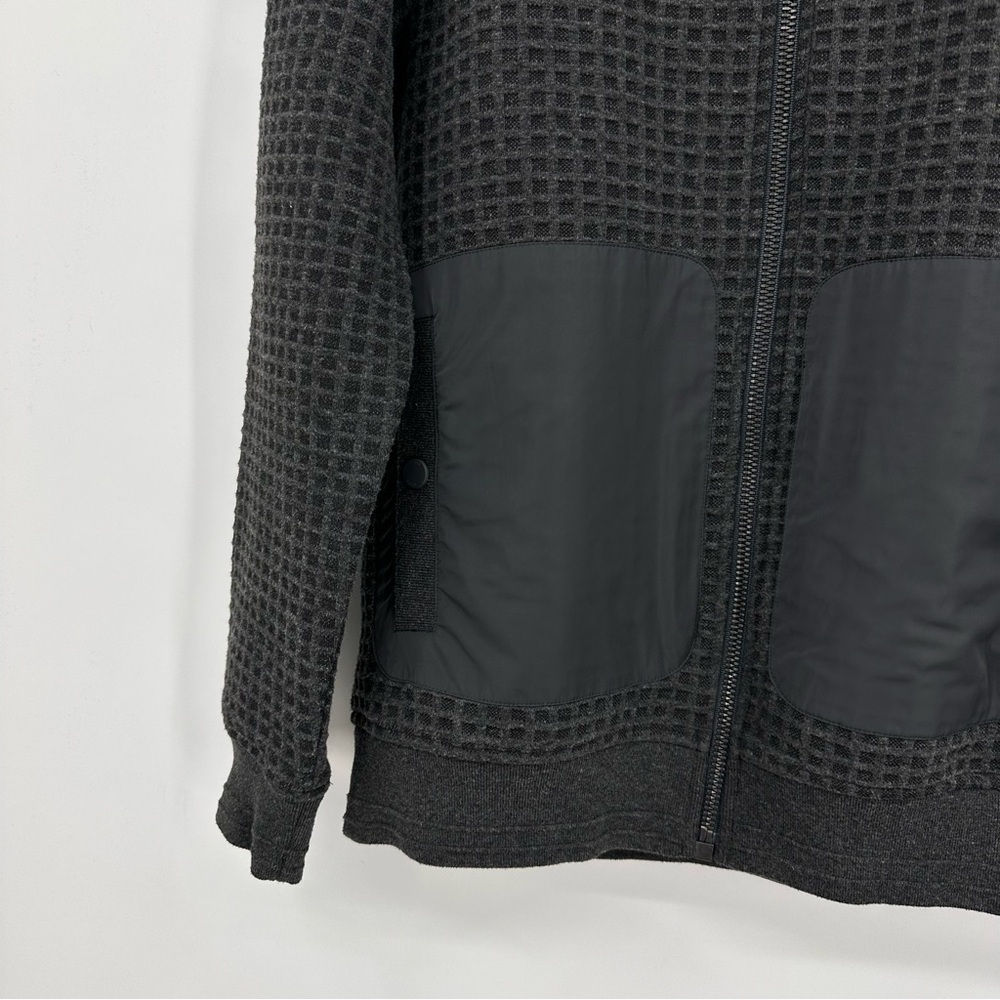 Ted Baker London Quilted Funnel Neck Jacket Charcoal Gray Size 4/Large - Picture 4 of 10